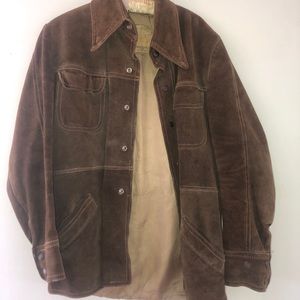 Vintage Brown Suede Jacket